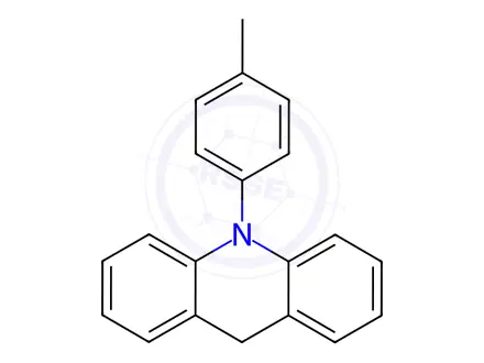 Chemical structure of Acridine, 9,10-dihydro-10-(4-methylphenyl)-