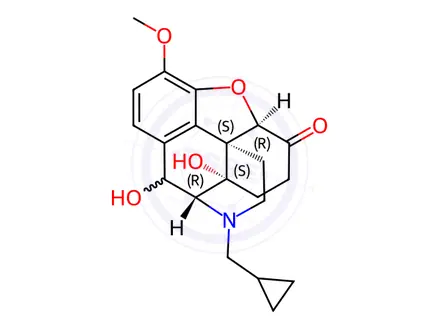 Chemical structure of 10-Hydroxy Naltrexone Methyl Ether