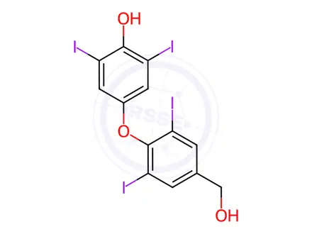 Chemical structure of Levothyroxine Sodium Impurity 56