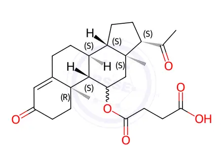 Chemical structure of Progesterone Impurity 123