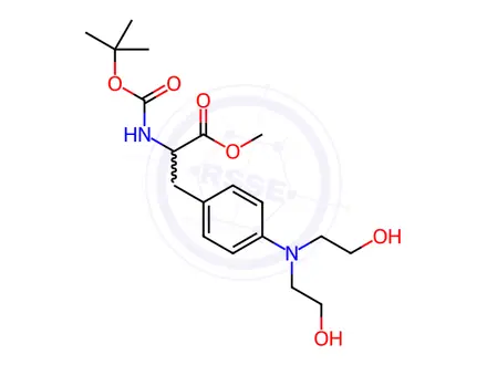 Chemical structure of N-Boc-4-[bis(2-hydroxyethyl)amino]-L-phenylalanine Methyl Ester