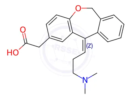 Chemical structure of Olopatadine Impurity 1