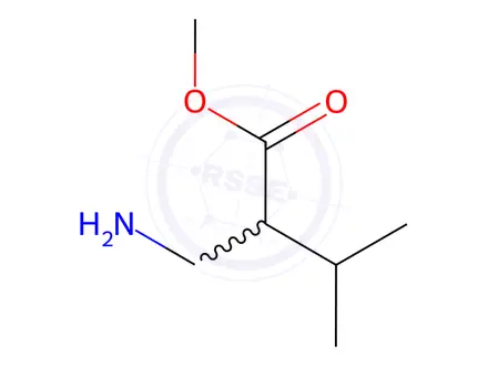 Chemical structure of Methyl 2-(aminomethyl)-3-methylbutanoate hydrochloride