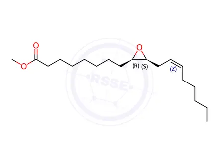 Chemical structure of (±)-cis-9,10-Epoxy-12(Z)-octadecenoic acid methyl ester
