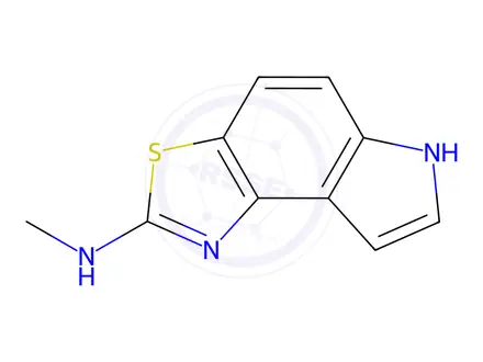 Chemical structure of 6H-Pyrrolo[3,2-e]benzothiazole,2-(methylamino)-(8CI)
