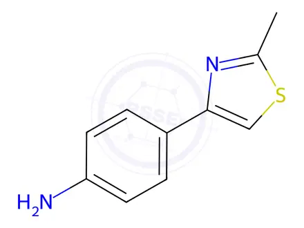 Chemical structure of 4-(2-Methyl-1,3-thiazol-4-yl)aniline Dihydrochloride