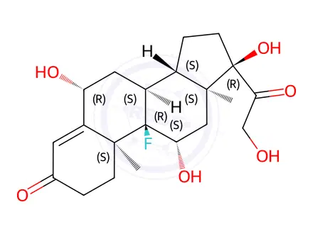 Chemical structure of Fludrocortisone Impurity 1