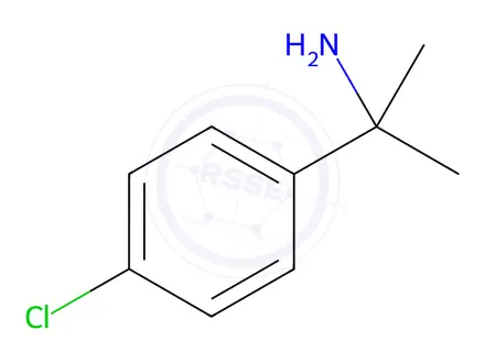 Chemical structure of 2-(4-Chlorophenyl)propan-2-amine