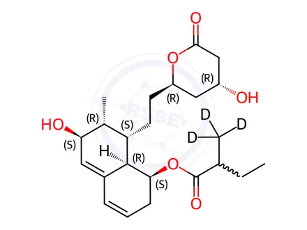Chemical structure of 3-Alpha-Hydroxy Pravastatin Lactone-d3