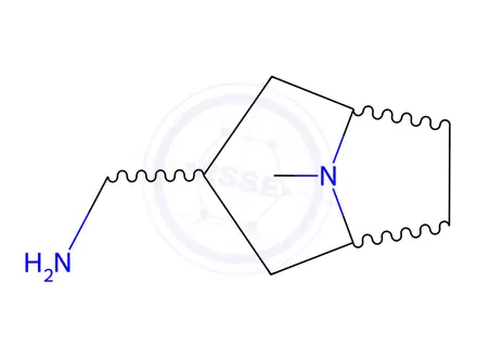 Chemical structure of (8-Methyl-8-azabicyclo[3.2.1]octan-3-yl)methanamine dihydrochloride