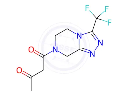 Chemical structure of Sitagliptin Phosphate Impurity 143