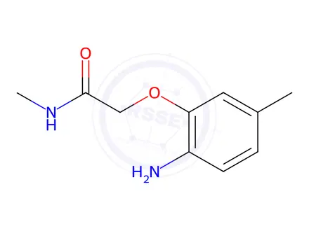 Chemical structure of 2-(2-Amino-5-methylphenoxy)-n-methylacetamide