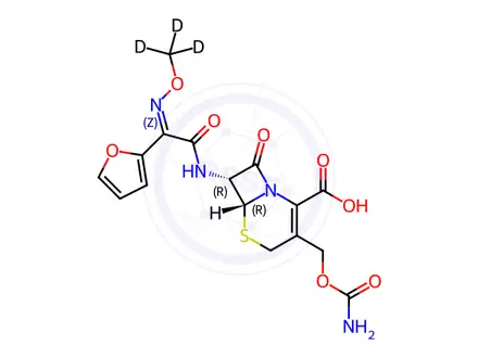 Chemical structure of Cefuroxime-[D3]