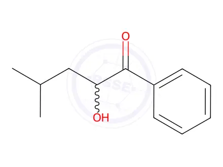 Chemical structure of 2-hydroxy-4-methylvalerophenone