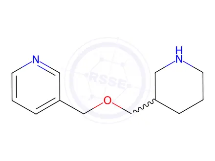 Chemical structure of 3-(Piperidin-3-ylmethoxymethyl)-pyridine dihydrochloride