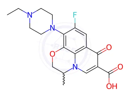 Chemical structure of rac-N-Ethyl Levofloxacin