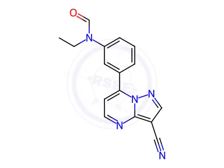 Chemical structure of Zaleplon Formamide