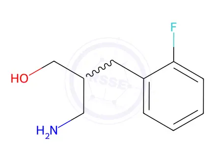 Chemical structure of 3-Amino-2-[(2-fluorophenyl)methyl]propan-1-ol
