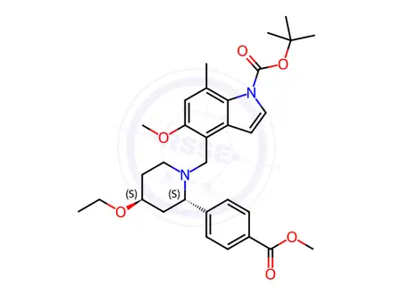 Chemical structure of Iptacopan Hydrochloride Impurity 3