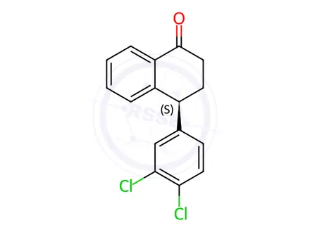 Chemical structure of Sertraline EP Impurity F Enantiomer