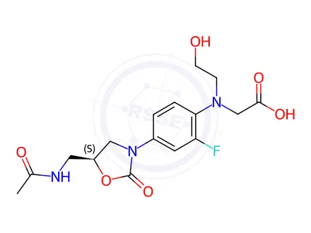 Chemical structure of Linezolid Impurity 53