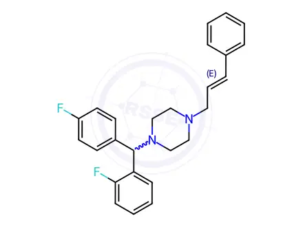 Chemical structure of Flunarizine EP Impurity C
