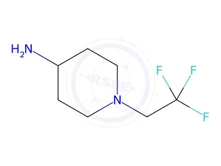 Chemical structure of 1-(2,2,2-Trifluoroethyl)piperidin-4-amine Dihydrochloride