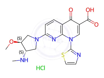 Chemical structure of Vosaroxin Hydrochloride