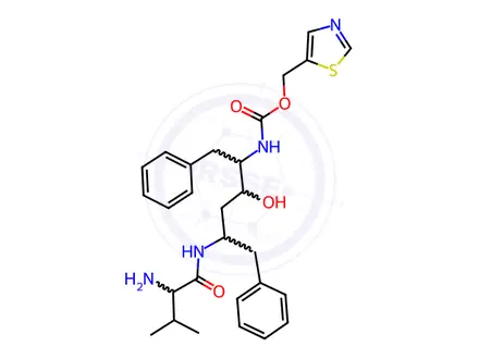 Chemical structure of Ritonavir EP Impurity B (Hydrochloride)