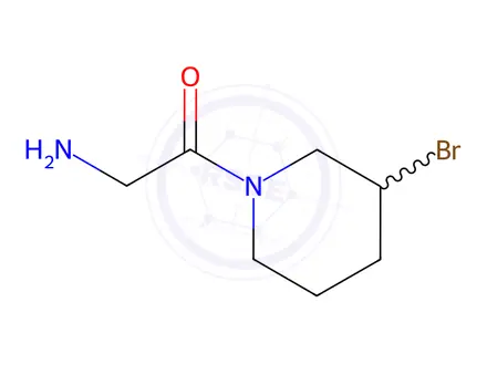 Chemical structure of 2-Amino-1-(3-bromopiperidin-1-yl)ethanone