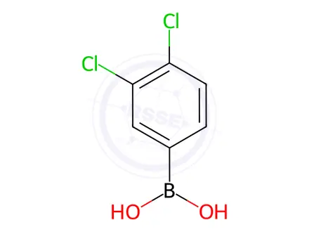Chemical structure of 3,4-Dichlorophenylboronic acid