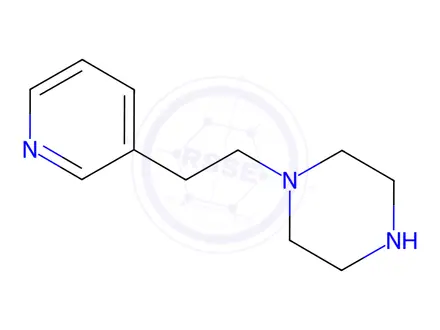 Chemical structure of Piperazine, 1-[2-(3-pyridinyl)ethyl]-(9CI)