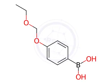 Chemical structure of (4-(Ethoxymethoxy)phenyl)boronic acid
