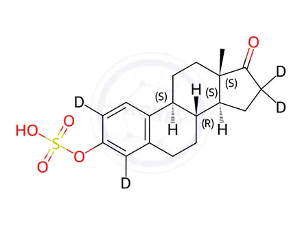 Chemical structure of Estrone Sulfate D4
