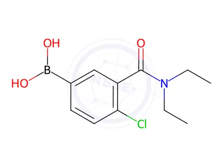 Chemical structure of (4-Chloro-3-(diethylcarbamoyl)phenyl)boronic acid