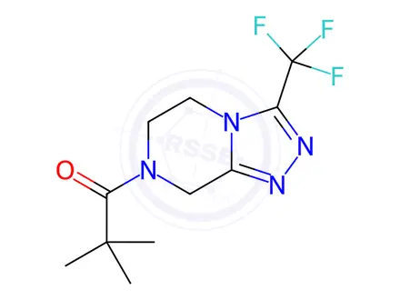 Chemical structure of Sitagliptin Phosphate Impurity 107
