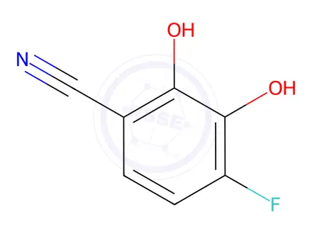 Chemical structure of Benzonitrile, 4-fluoro-2,3-dihydroxy-(9CI)