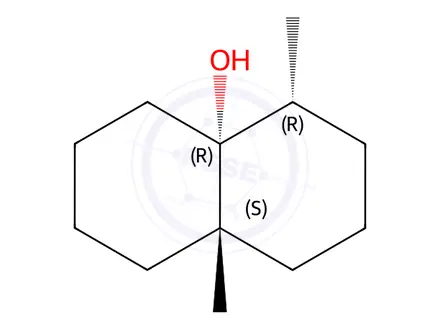 Chemical structure of (±)-Geosmin