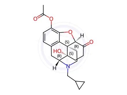 Chemical structure of 3-O-Acetylnaltrexone