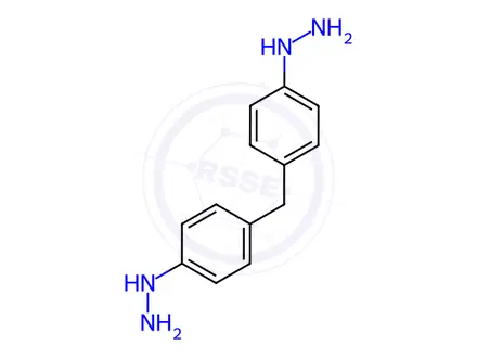 Chemical structure of 1,1’-(Methylenedi-4,1-phenylene)bishydrazine Dihydrochloride