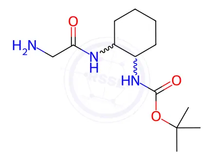 Chemical structure of tert-Butyl (2-(2-aminoacetamido)cyclohexyl)carbamate