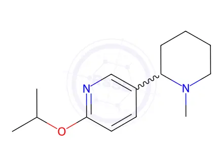 Chemical structure of 2-Isopropoxy-5-(1-methylpiperidin-2-yl)pyridine