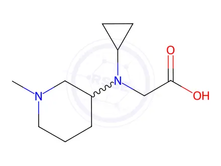 Chemical structure of 2-(Cyclopropyl(1-methylpiperidin-3-yl)amino)acetic acid