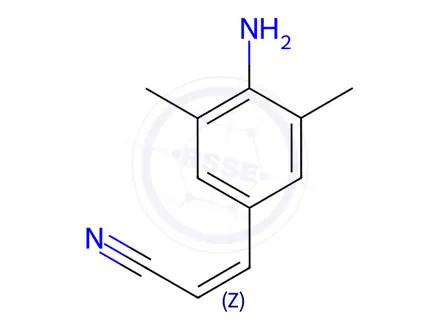 Chemical structure of Rilpivirine Impurity 5