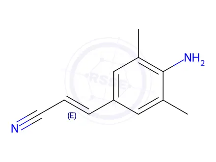 Chemical structure of Rilpivirine Impurity 6 Monomer