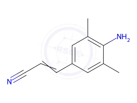 Chemical structure of Rilpivirine Impurity 3 (Free Base)