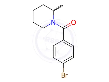 Chemical structure of (4-Bromophenyl)(2-methylpiperidin-1-yl)methanone