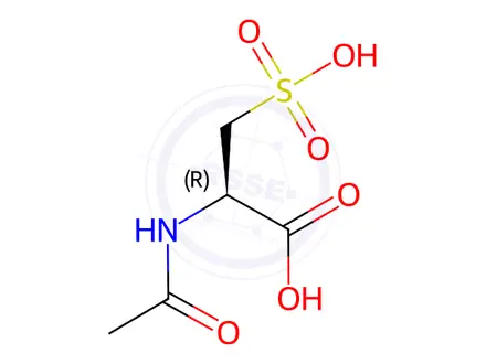Chemical structure of Acetylcysteine Impurity 4