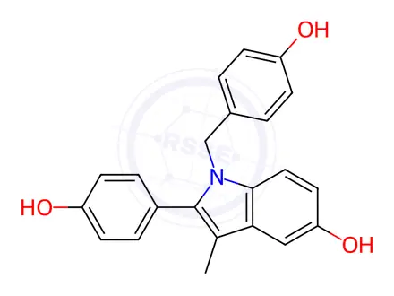 Chemical structure of Bazedoxifene Impurity 1