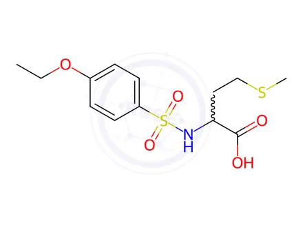 Chemical structure of 2-(4-Ethoxybenzenesulfonamido)-4-(methylsulfanyl)butanoic acid